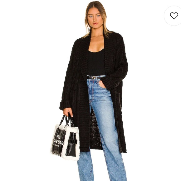 Sanctuary Ultimate Cable Cardi in Black Nite - Picture 1 of 6